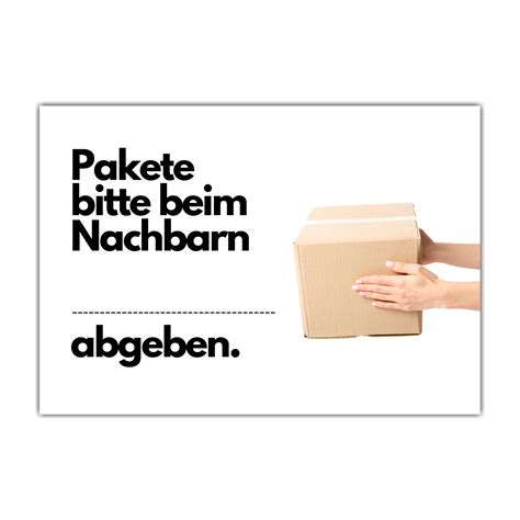 paket bitte beim nachbarn abgeben vordruck